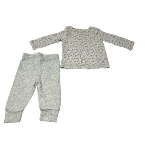 2 Baby Girl's Outfits - 2 Leggings, 1 Body Suit, & 1 Shirt - Size 6 Month - Picture 5 of 7